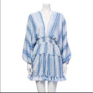 MISA Los Angeles Abstract Stripe Mini Dress